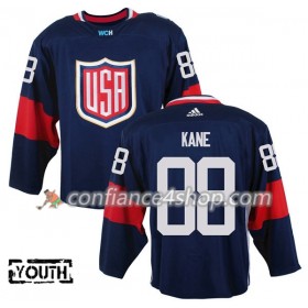 Adidas Maillot de Hockey États-Unis Patrick Kane 88 Coupe du monde de hockey sur glace 2016 Bleu Premier - Enfant